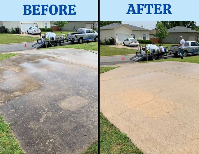 Power wash deals driveway